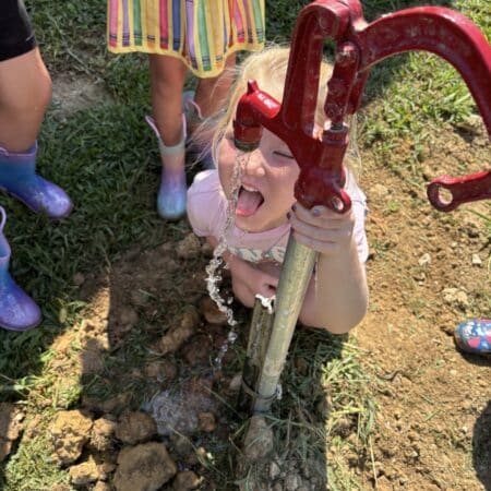 Blizzard Mines Little School on The Farm